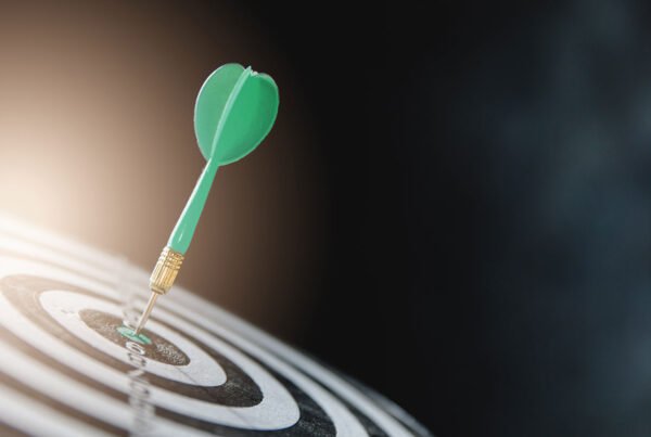 Dart hitting its bullseye